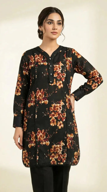 Smoked Amber Stitched Kurti | Premium 1-Piece Collection