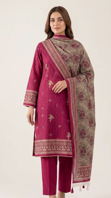 3 Piece – Printed Lawn Suit (Unstitched) - ATISHI