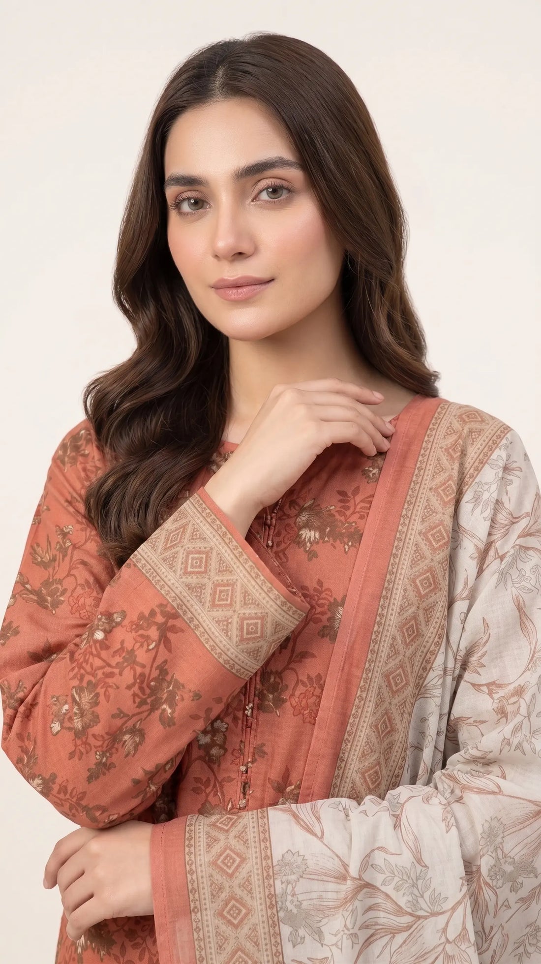 3 Piece – Printed Lawn Suit (Unstitched) - GULABI
