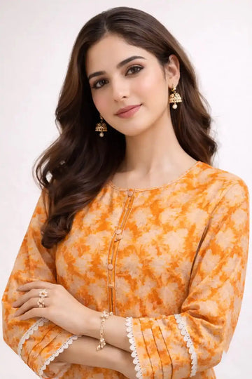 Marigold Bloom 2-Piece Suit | Premium Cambric Collection